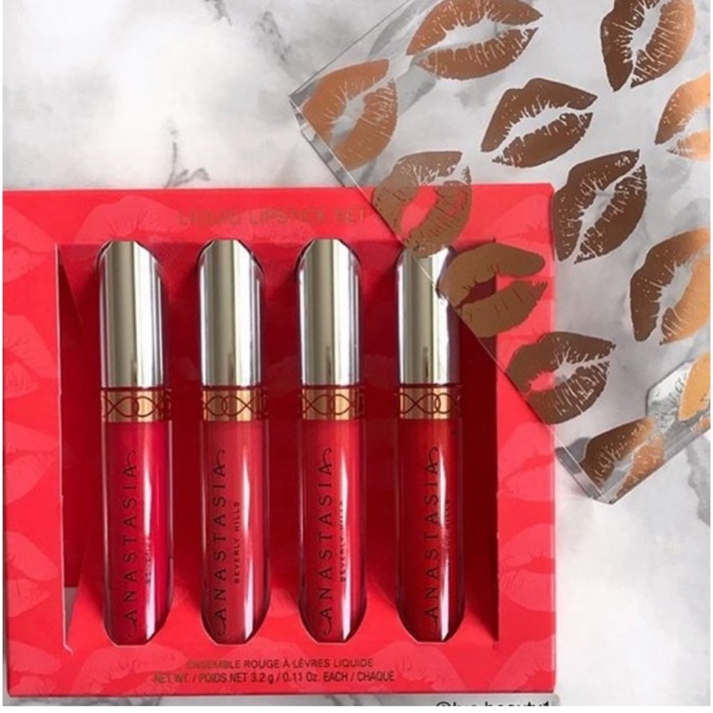 ✨NEW IN BOX ANASTASIA CORAL CRUSH LIQUID LIPSTICK SET✨